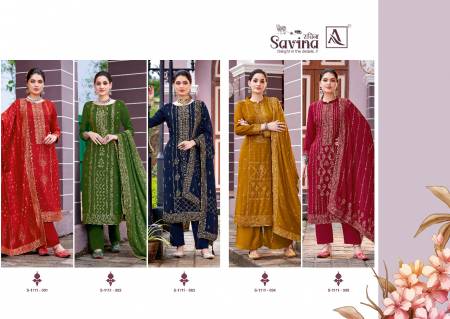 Alok Savina  Festive Wear Wholesale Designer Dress Material Collection
